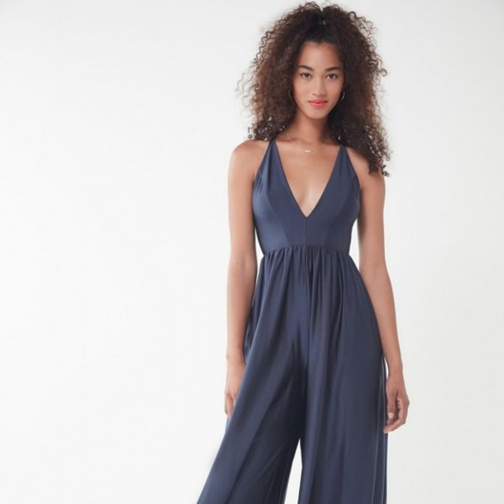 Urban Outfitters Blue Shimmery Jumpsuit